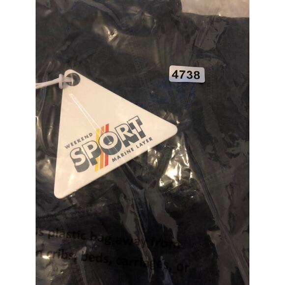 Marine Layer Reese Sport Joggers Gym Workout Pants Jet Black Heather NWT XL - Picture 6 of 7